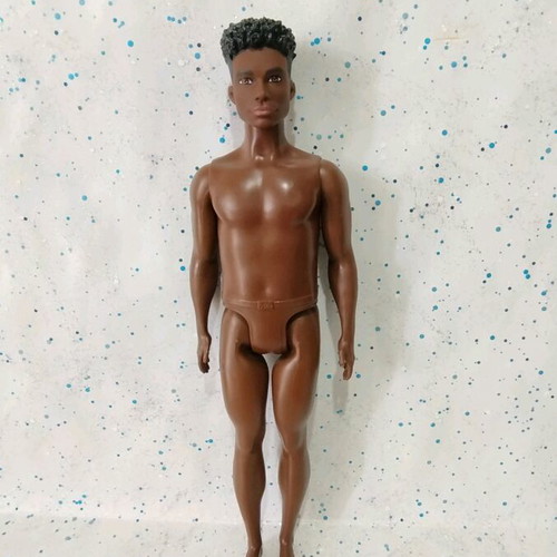 Ken Fashionistas HBV23 nude doll used with flaws