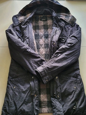 Zara vintage men's jacket like new, size L, black and blue