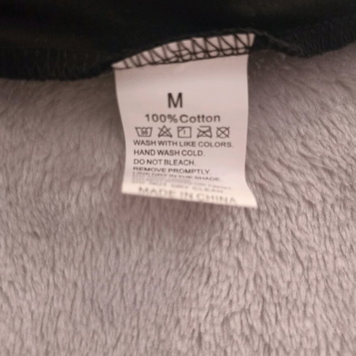 Women's long-sleeve shirt new, size M, black, cotton