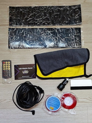 LED Matrix Panels Devil Eye New, 2 pcs, programmable with app and remote