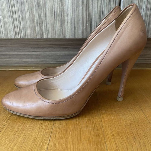 Prada vintage leather pumps beige-blush used, size 39