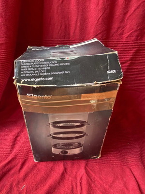 Elgento 3 tier steam cooker used, electric kitchen appliance
