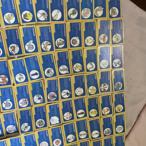 Vintage Pokémon cards used, set of 95 from 90s