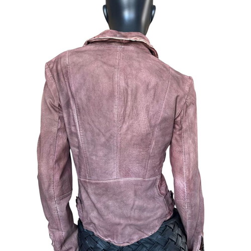 Muubbaa leather jacket new, burgundy, size S