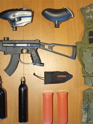 Εξοπλισμός Paintball Tippmann 98 με Look AK47 σαν καινούργιο