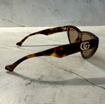 Gucci GG1333S 002 Havana Cat-Eye Sunglasses used, brown lenses