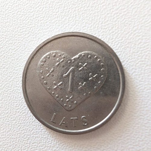 Latvia 1 Lats Collectible Coin used, 2011