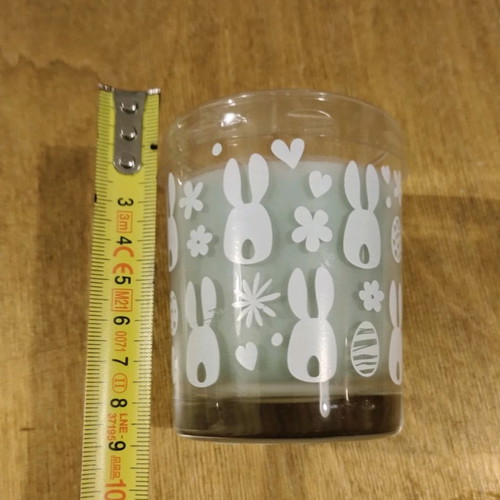 Easter decorative candle in glass new