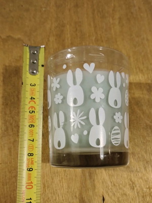 Easter decorative candle in glass new