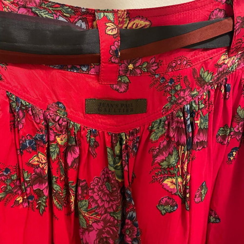 Jean Paul Gaultier midi limited edition skirt used, silk, size M