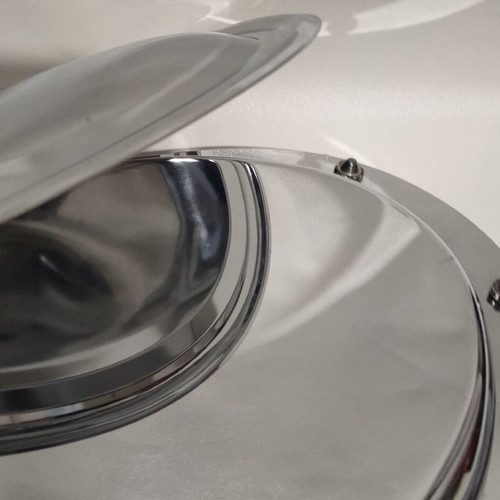 Oval Serving Dish with Lid stainless steel like new