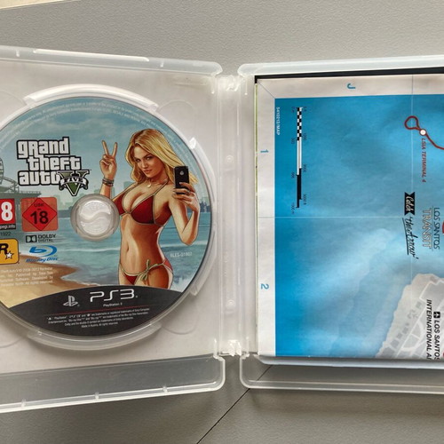 GTA V Grand Theft Auto 5 PS3 like new with Los Santos map