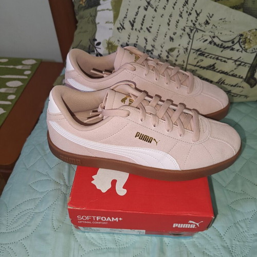 Puma Club II sneakers new, white and pink, size 39