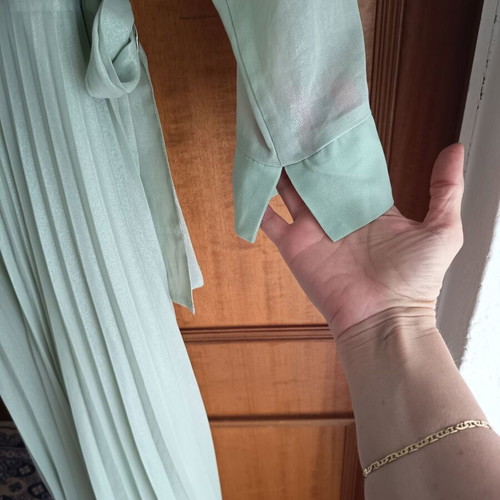 Zara dress size M like new, soft pastel mint color