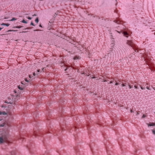 Handmade full-wool blanket for double bed with two pillows new