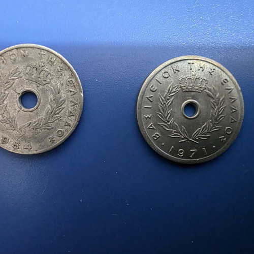 29 Greek coins from 1869 to 1968