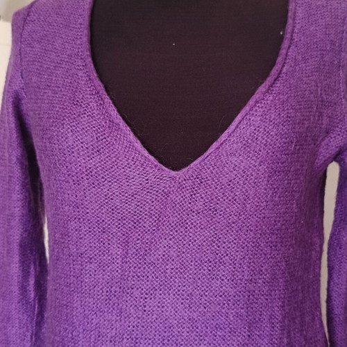Scandalo knitted dress like new, purple, S/M