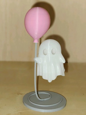 3D Illuminated Ghost Figure new made of solid material