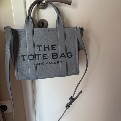 Marc Jacobs Small Leather Tote Bag, grey