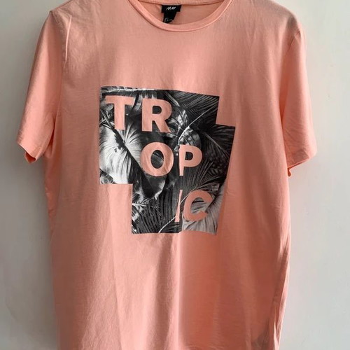 H&M T-shirt size L, orange