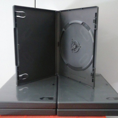 DVD case black single standard, new, box of 32