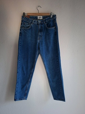 Zara TRF jeans used, slim fit, high waist, blue, size M