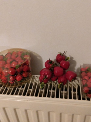Decorative red hanging apples new