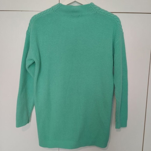 Talbots wool sweater 30% like new, green turquoise, small medium large