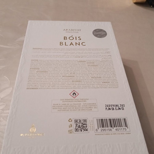Bois Blanc Arabiyat Prestige unisex eau de parfum 100ml new authentic