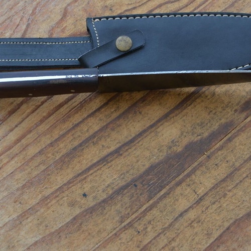 Damascus Hand Forged Vintage Kitchen Chef Knife Rose Wood Handle
