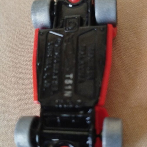 Hot Wheels metal toy car with racing design, like new