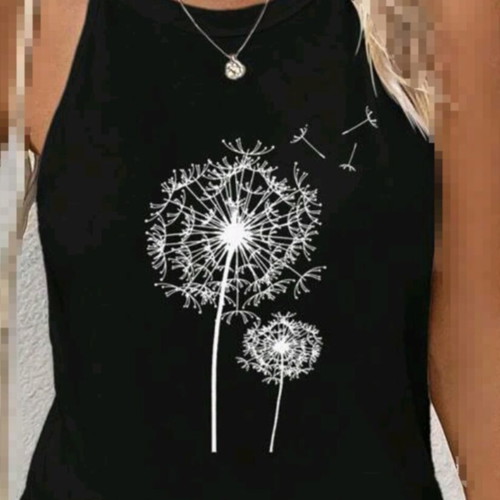 Shein black sleeveless top, size S