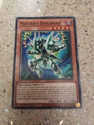 Yu-Gi-Oh! Master's Diploman κάρτα