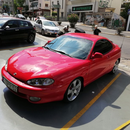 Hyundai Coupe 1.6 FX 1997 like new, manual, red, ABS, A/C