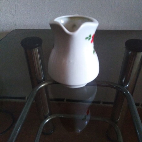 Porcelain milk jug like new, genuine Mitterteich Bavarian