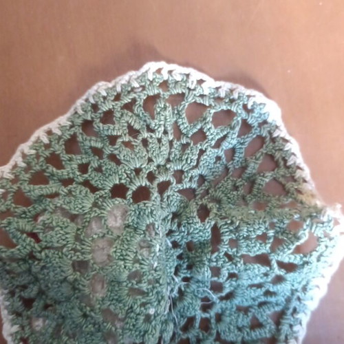 Handmade Easter crochet hen decoration
