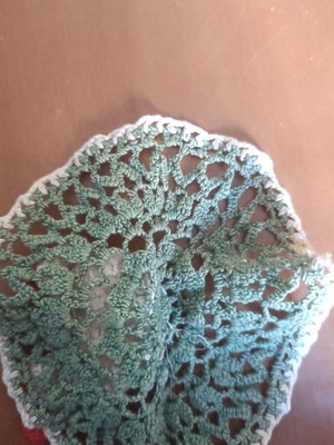 Handmade Easter crochet hen decoration
