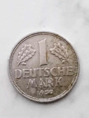 Coin 1 DeutscheMark 1950 West Germany Copper-Nickel Vf