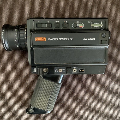 Vintage camera Eumig used with microphone, collector's item
