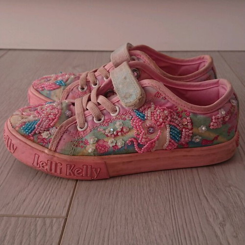 Lelli Kelly shoes size 30 like new, pink multicolor with unicorns