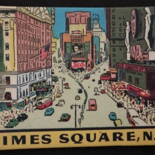 New York fridge magnet new, retro style