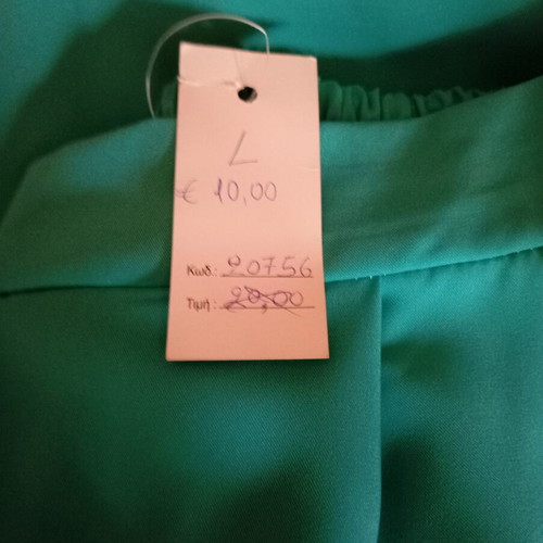 Turquoise pants new, elastic waist, summer