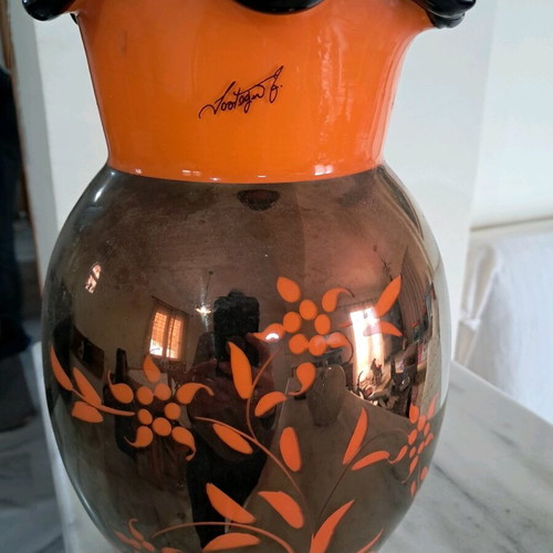 Vintage vase used, old, height 26 cm