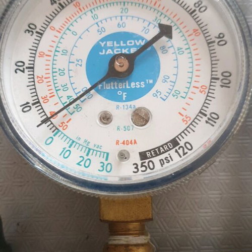 Ritchie Yellow Jacket test and charging manifold used for R12, R22, R502