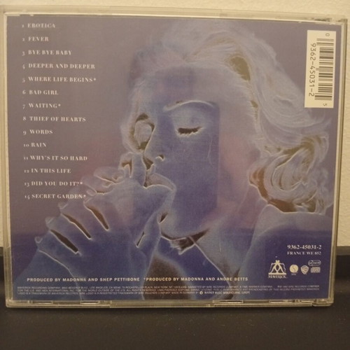 Madonna Erotica CD album, pop 1992