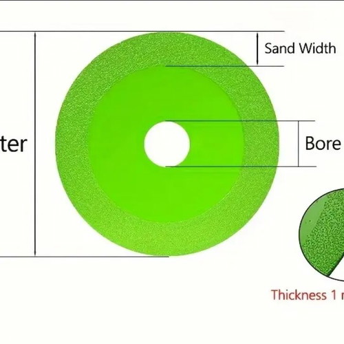 Glass cutting disc 125mm new, thin diamond blade