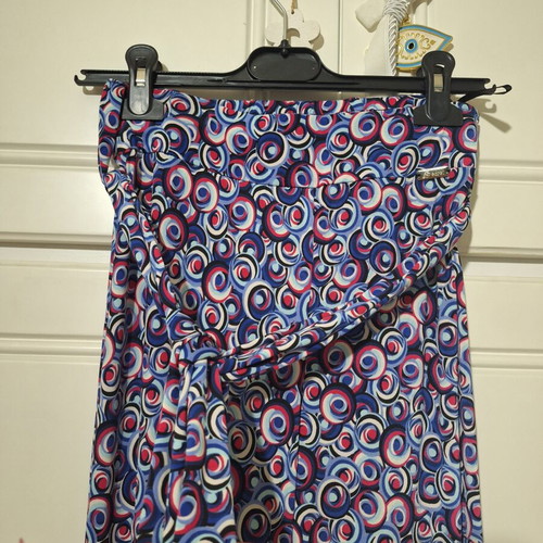High-waist pants colorful, new, size M 38 10