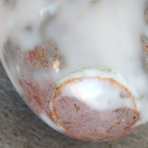 Egg from semiprecious stone Agate Opal used, decorative collectible