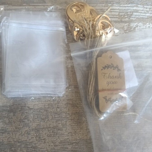 Keychains and materials for wedding favors like new, pack of 10