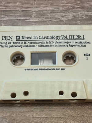 PRN News In Cardiology Vol. III, No. 1 vintage ιατρική κασέτα